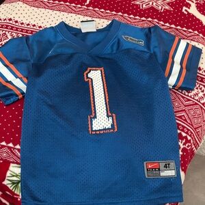 Nike Kids Blue and Orange Jersey